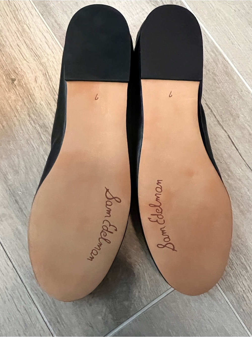 Sam Edelman Black Leather Fritz Women's Ballet Flat - Picture 4 of 4